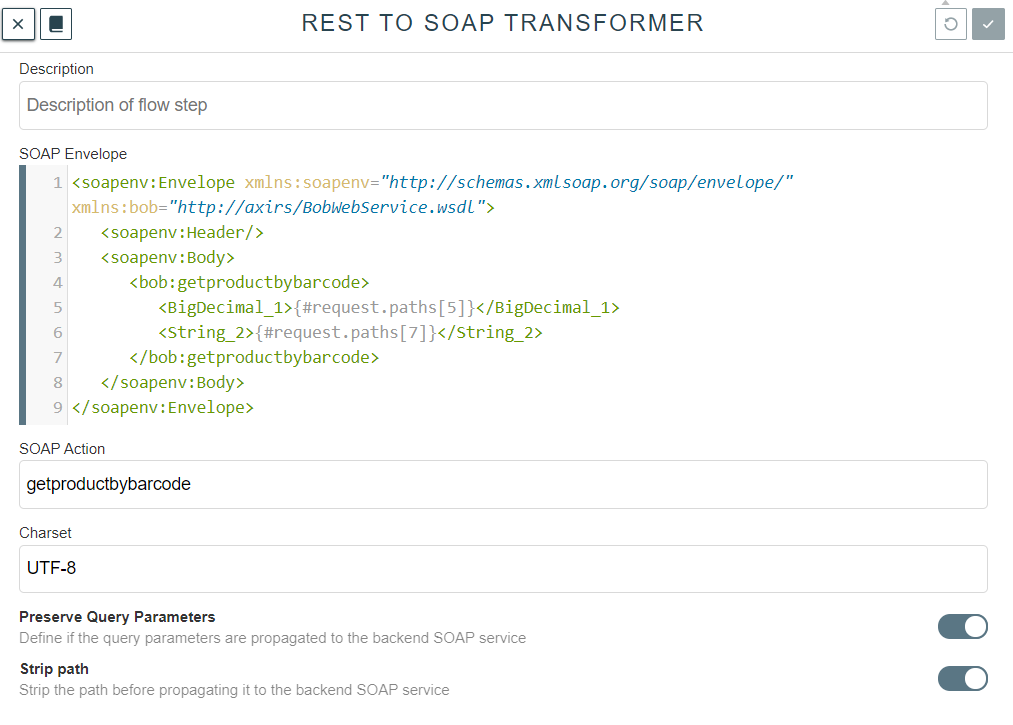 REST to SOAP transformer